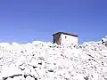 verfallene Zollwachehütte auf österreichischer Seite