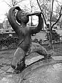 1949, Zwerg-Nase-Brunnen, St. Johanns-Platz, Basel. Von Heinz Marco Fiorese (1913–1992)