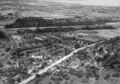 Eschikofen im Jahr 1954. Am rechten Bildrand ist ein Teil der SBB-Brücke über die Thur zu sehen.