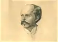 Hofrat Schuch, porträtiert von Karl Mediz, 1895