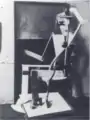 Kubistin am Waschtisch (etwa 1914–15), verschollen