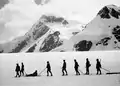 Verwundetentransport am Theodulpass