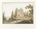 Ruine der Burg Ägerten, 1825