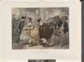 «Closerie des lilas», Farblithografie von Joseph Bettannier nach einer Vorlage von Charles Vernier