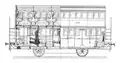 Doppelstockwagen der französischen Ostbahn