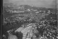 Rüti ZH, historisches Luftbild von 1919, aufgenommen aus 300 Metern Höhe von Walter Mittelholzer