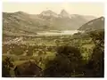 Goldau mit Lauerzersee um 1900