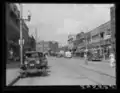 Straßenszene im Zentrum, 1938 (Photo von Arthur Rothstein)