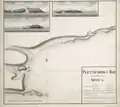 Historische Admiralitätskarte der Royal Navy von der Bucht (1797)