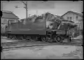 Die schwerbeschädigte Ae 3/6 I 10680 in der HW Zürich