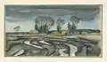 Aquarellzeichnung, Russland 1942, private Sammlung