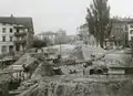 Eindolung der Eulach beim Wuhr, Blick gegen Bahnhofplatz, 1911
