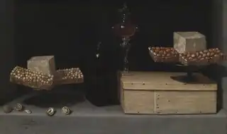 Gemälde „Stillleben mit turrones“ von Juan van der Hamen y León