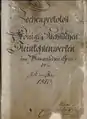 Zechenprotokoll von 1810