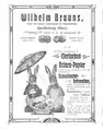 Produktkatalog von Wilhelm Brauns Haushaltsfarben, 1897.