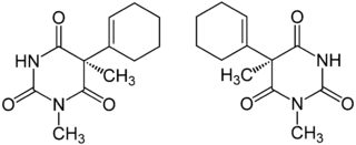Struktur von (±)-Hexobarbital