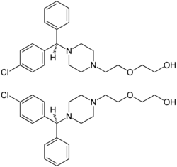 Strukturformel von (±)-Hydroxyzin