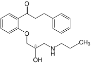 Strukturformel von Propafenon