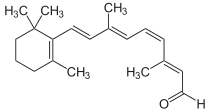 Strukturformel von 11-cis-Retinal