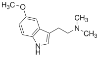 Strukturformel von 5-Methoxy-N,N-dimethyltryptamin