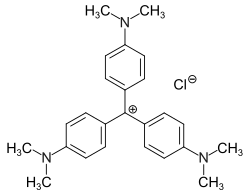Struktur von Kristallviolett