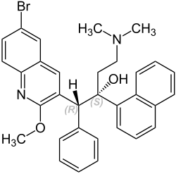 Strukturformel von Bedaquilin