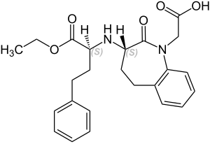 Strukturformel von Benazepril