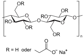 Strukturformel Carboxymethylcellulose-Natrium