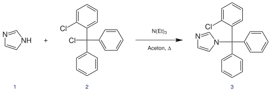 Synthese von Clotrimazol