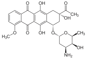 Struktur von Daunorubicin