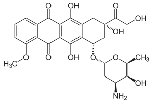 Struktur von Doxorubicin
