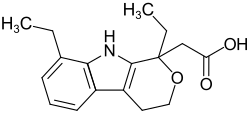 Strukturformel von Etodolac