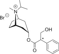 Strukturformel von Ipratropiumbromid