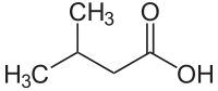 Strukturformel von Isovaleriansäure