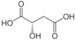 Strukturformel L-Äpfelsäure