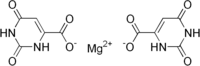 Strukturformel von Magnesiumorotat
