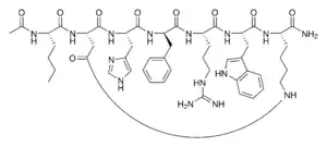 Strukturformel von Melanotan II