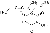 Strukturformel von Methohexital