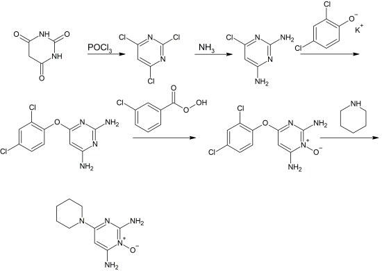 Synthese von Minoxidil