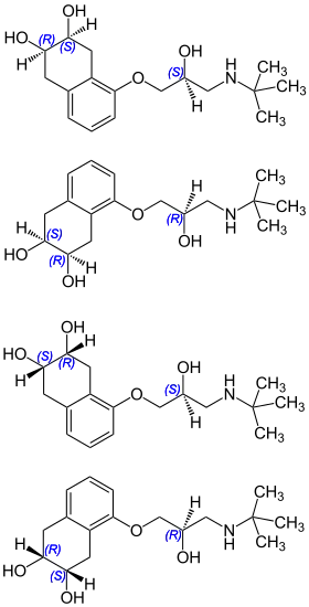 Strukturformel von Nadolol