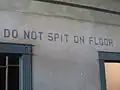 Wandinschrift in New Orleans