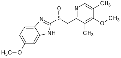 Struktur von Omeprazol