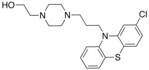 Strukturformel von Perphenazin