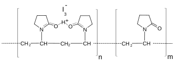 Strukturformel von Povidon-Iod