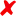 Rotes X oder Kreuzchensymbol für nein