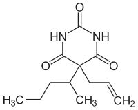 Strukturformel von Secobarbital