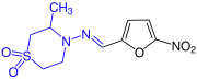 Strukturformel von Nifurtimox