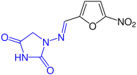 Strukturformel von Nitrofurantoin