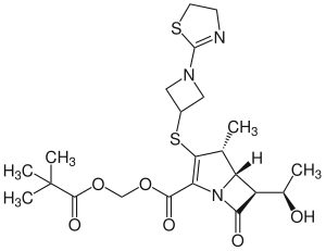 Strukturformel von Tebipenempivoxil