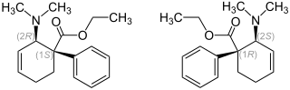 Strukturformel von Tilidin